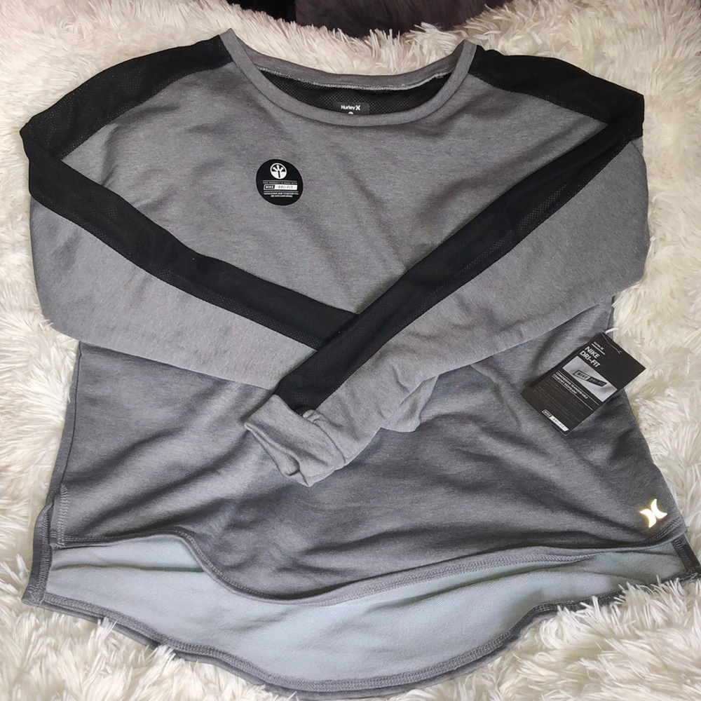 Hurley Nike Dri-Fit Mesh Inset Top